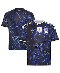 Adidas Big Boys and Girls Black Argentina National Team 2026 Away Replica Jersey