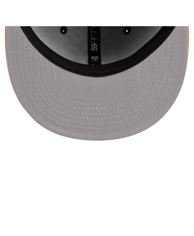 New Era Men's Navy/Khaki San Diego Padres Two-Tone Color Pack 59FIFTY Fitted Hat