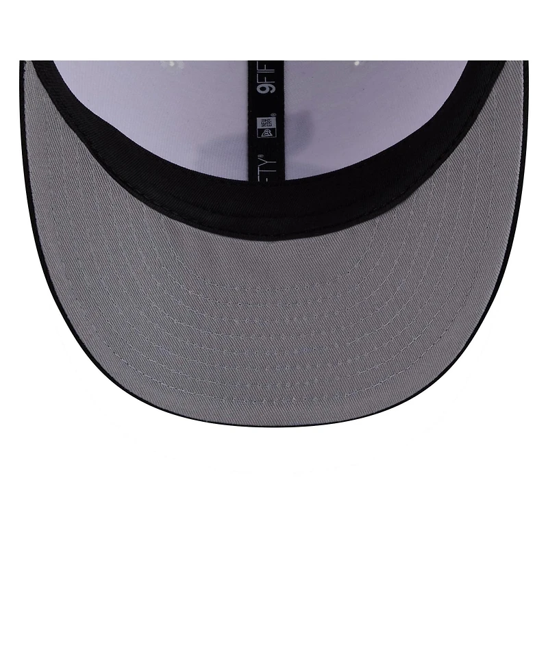 New Era Men's White/Black Minnesota Vikings 2026 Nfl Draft Pre-Curved 9FIFTY Snapback Hat