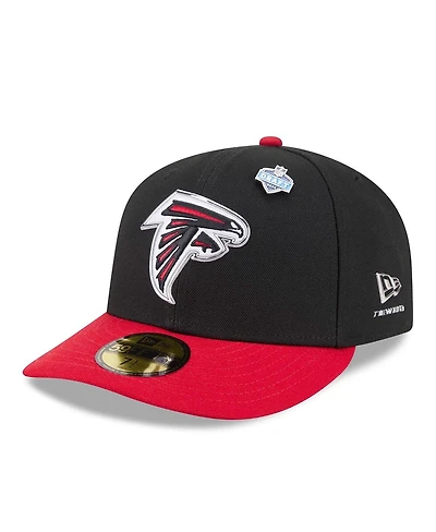 New Era Men's Black/Red Atlanta Falcons 2026 Nfl Draft Pre-Curved 59FIFTY Fitted Hat