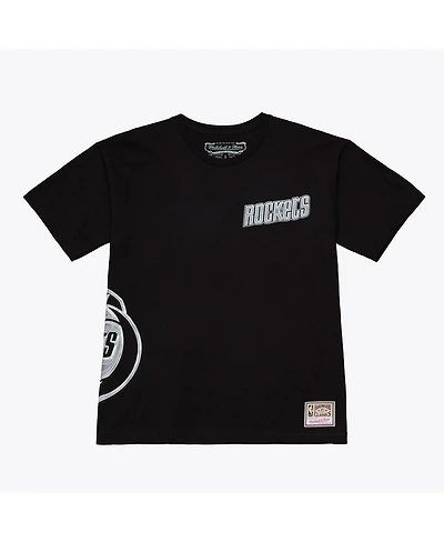 Mitchell & Ness Men's Black Houston Rockets Chrome Heritage T-Shirt