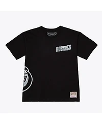 Mitchell & Ness Men's Black Houston Rockets Chrome Heritage T-Shirt