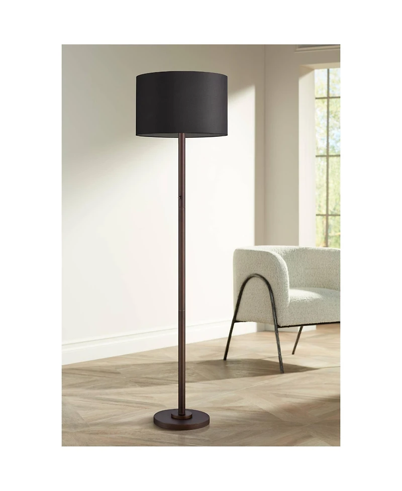 Possini Euro Design Meridian 72" Tall Metal Led Floor Lamp