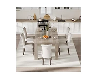 gaomon 4-6 Person 63" Farmhouse Rectangular Dining Table