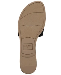 Style & Co Women's Eviee Knit Slip-On Slide Sandals, Macy's Exclusive