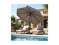 Slickblue Outdoor Patio Umbrella with Stable Weighted Base and Sandbag Anchors
