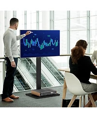 Gouun Height-Adjustable Floor Tv Stand with Swivel Mount for 32-70 Inch TVs