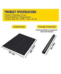 Sugift Weed Control Fabric 6ft x 300ft, Heavy Duty Geo Textile Fabric for Yard