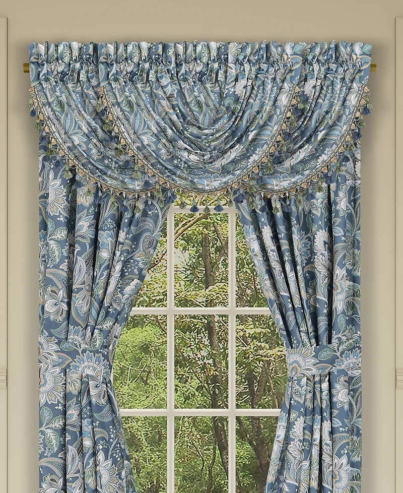 Five Queens Court Michaela Window Waterfall Valance, 33" x 43"