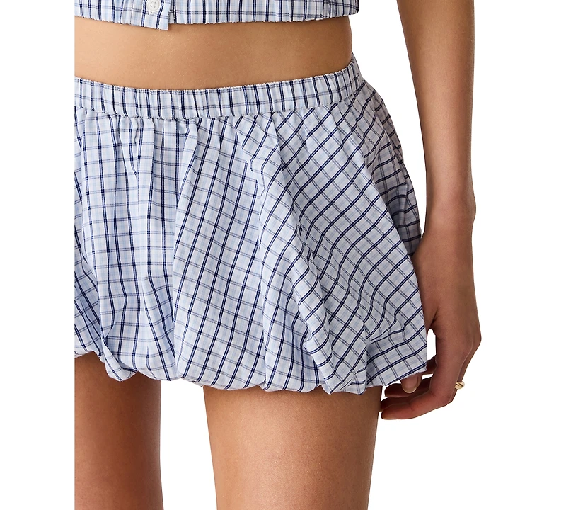 Steve Madden Women's Ravenia Elastic Waist Mini Skirt