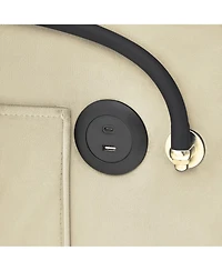 Rainsken Convertible Pull Out Sofa Bed, Modern Single Recliner with Adjustable Back, Usb Port, Ashtray and Rotating Phone Stand for Home Living Room