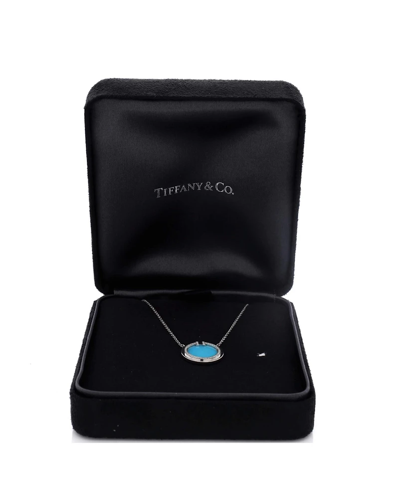 Pre-Owned Tiffany and Co T Circle Pendant Necklace
