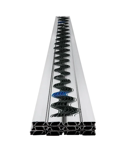 Sugift 20 Packs Pe Coated Spring Lock and U-Channel Bundle for house 6.56feet