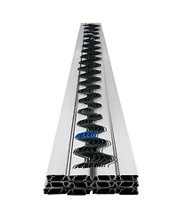 Sugift 20 Packs Pe Coated Spring Lock and U-Channel Bundle for house 6.56feet