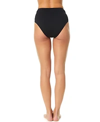 CeCe Women's Covered-Button High-Rise Swim Bottoms