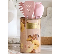 MacKenzie-Childs Wild Rose Mauve 12 oz. Utensil Holder