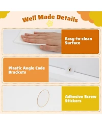 Gouun 47 in Versatile Children Bookcase and Toy Storage Cabinet with Movable Drawers