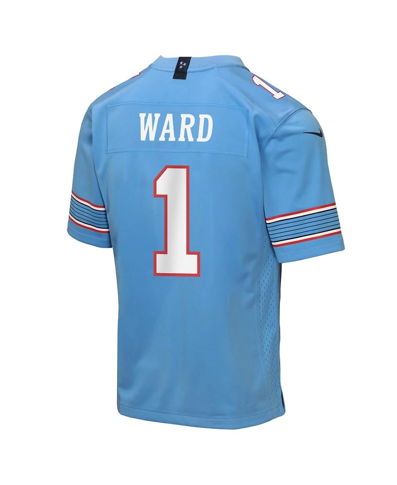 Nike Big Boys and Girls Cameron Ward Light Blue Tennessee Titans Game Jersey