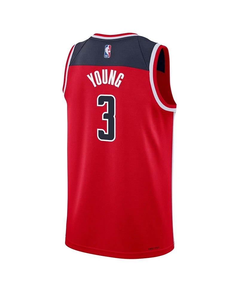 Nike Big Boys and Girls Trae Young Red Washington Wizards Swingman Jersey - Icon Edition