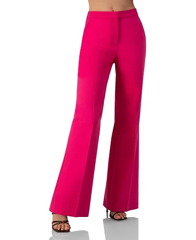 Ivonne Women's Flared Semi-Bell Bottom Pants