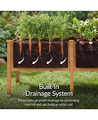 Best Choice Products Raised Garden Bed, Extra Deep Depth, Elevated Wood Planter Stand