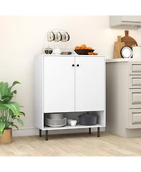 Gouun 2-Door Sideboard Buffet Cabinet with Adjustable Shelf