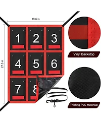 Aoligeijs Adjustable Strike Zone Target for Baseball Net,Numbered Pitching Pad,Baseball Softball Target,Practice Throwing and Hitting with Accuracy