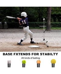 Aoligeijs Baseball Tee Batting Tee Softball Tee Portable Travel Hitting Tee,Easy Adjustable Height,Stable Tripod Stand