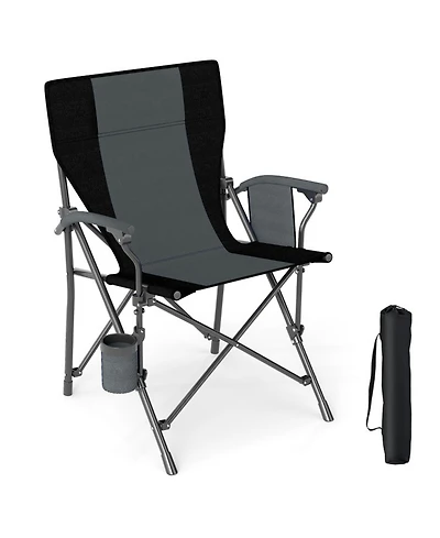 Gouun Folding Camping Chair with Cup Holder and Side Pocket