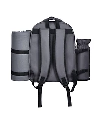 Mecale 2-Person Picnic Backpack with Insulated Cooler, Blanket and Tableware Set