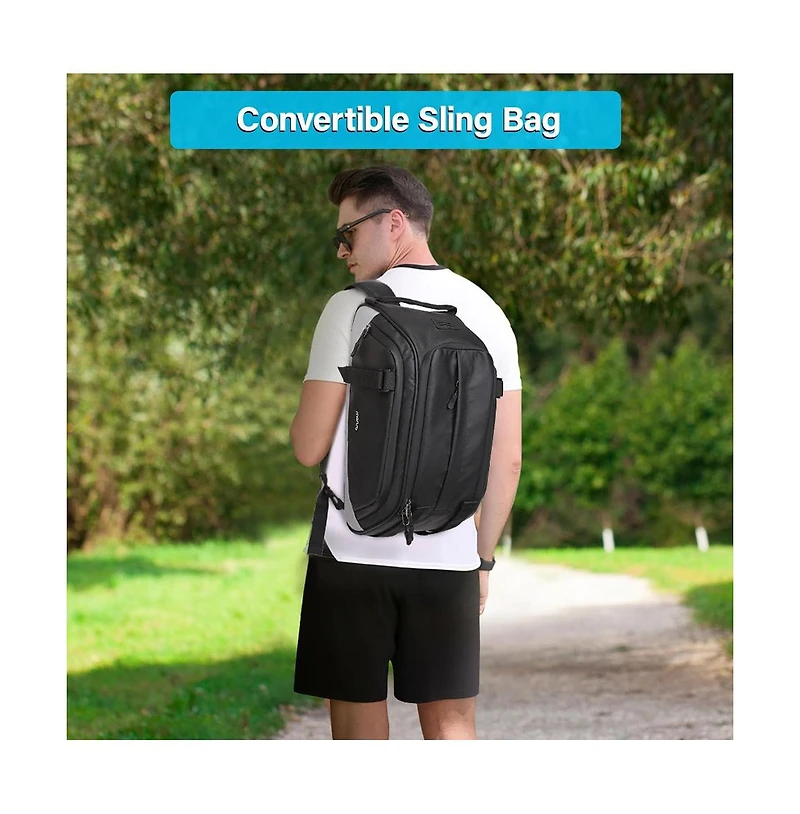 Aoligeijs Waterproof Bike Rack Bag with Rain Cover, Convertible Bicycle Trunk Storage with Shoulder Strap for Commuting Travel Cycling