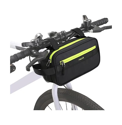 Aoligeijs Waterproof Bike Handlebar Bag with Shoulder Strap, Bicycle Front Storage Pouch for Commuting Cycling Travel