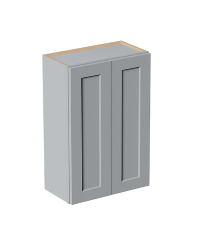 Busdays Wall Cabinet Double Door Storage Soft Close Doors Adjustable Shelves for Kitchen Bathroom Laundry Garage Easy Assembly