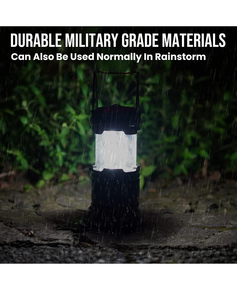 Gnuadz 4 Pack Led Camping Lantern Flashlight Light Hurricane Emergency 300 lumens