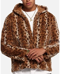 Xxiii Men's Leopard Fur Jacket