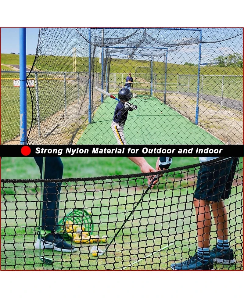 Aoligeijs Sports Netting - Heavy Duty Ball Net for Golf, Baseball, Hockey, Soccer