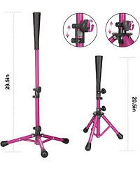 Aoligeijs Baseball Tee Batting Tee Softball Tee Portable Travel Hitting Tee,Easy Adjustable Height,Stable Tripod Stand