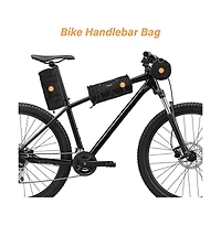 Aoligeijs Bike Handlebar Cylinder Bag with Elastic Cord, Waterproof Bicycle Front Storage Pouch for Cycling Commuting Travel