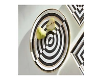 Jonathan Adler Op Art 13.7" Round Serving Tray
