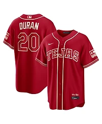 Nike Men's Ezequiel Duran Red Texas Rangers 2026 City Connect Stadium Jersey