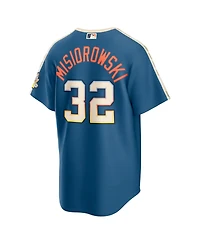 Nike Men's Jacob Misiorowski Mineral Blue Milwaukee Brewers 2026 City Connect Stadium Jersey
