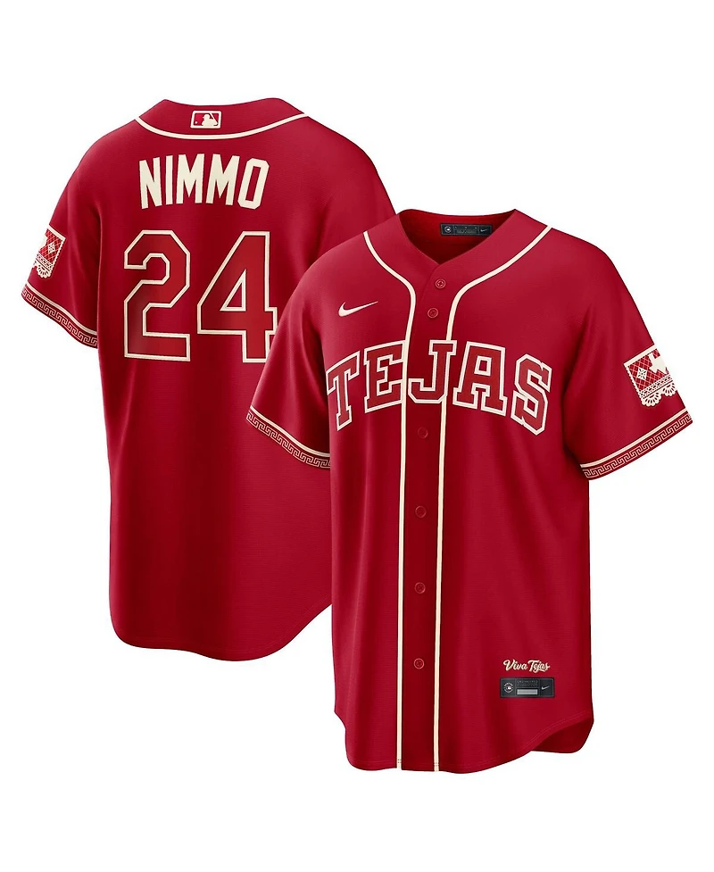 Nike Men's Brandon Nimmo Red Texas Rangers 2026 City Connect Stadium Jersey