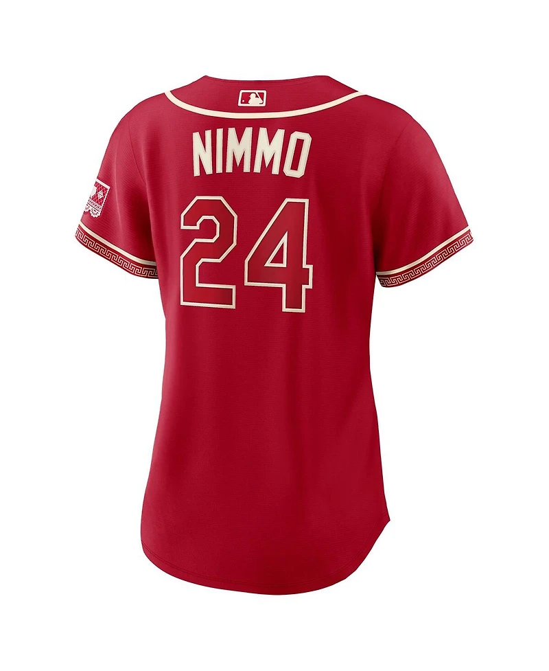 Nike Women's Brandon Nimmo Red Texas Rangers 2026 City Connect Stadium Jersey