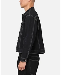 Saint Morta Men's Fray Trucker Denim Jacket