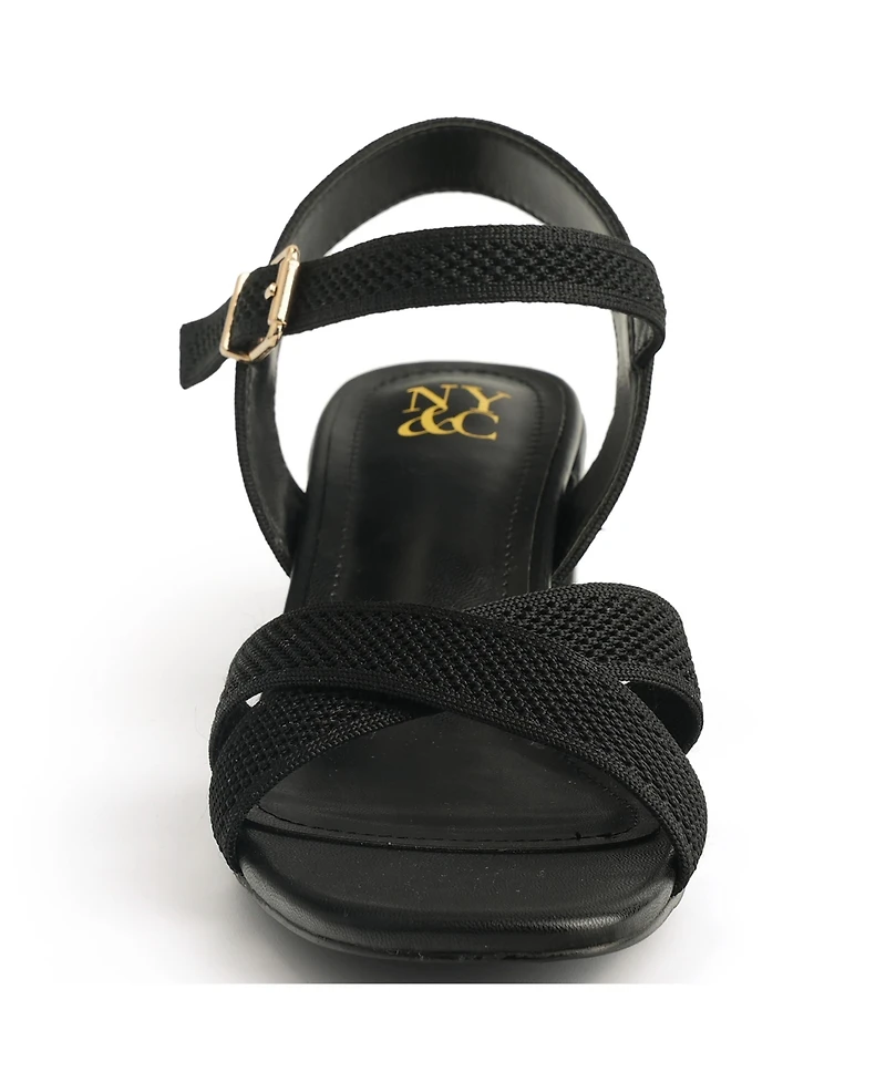 New York & Company Women's Mavis Ankle Strap Sandals