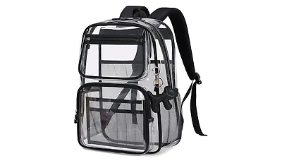 Urbanmax Clear Backpack for School Girls, Heavy Duty Tpu Transparent Stadium Events Approved, Bookbag
