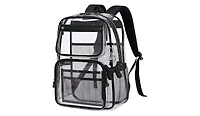 Urbanmax Clear Backpack for School Girls, Heavy Duty Tpu Transparent Stadium Events Approved, Bookbag