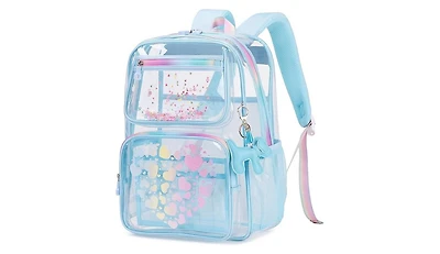 Urbanmax Clear Backpack for School Girls, Heavy Duty Tpu Transparent Stadium Events Approved, Bookbag