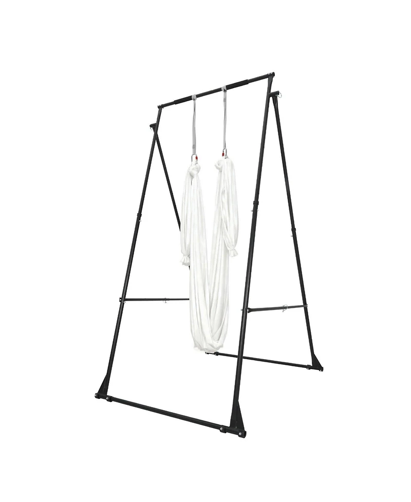 Mecale Yoga Stand Frame 440 lbs Triangular Rig with Hammock