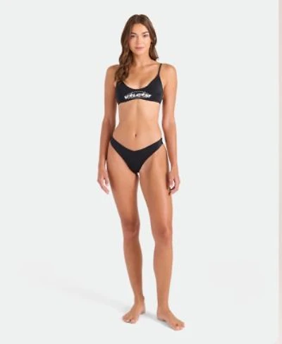 Volcom Womens Legacy Drop Scoop Neck Bikini Top Pull On Bottoms